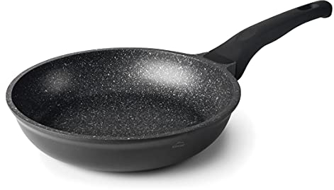 LACOR - 24130 - Sartén Eco-Piedra, Sartén Antiadherente Tricapa, Aluminio Fundido, Mango Ergonómico, Apta para Inducción y todo Tipo de Cocinas, Ø30 cm, Ecológica y sin PFOA