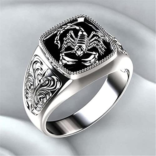 Gothic Style Punk Skorpion Männlich Retro Ring Skorpion Muster Ringe Für Männer Schmuck