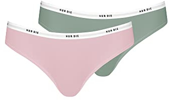 Nur Die Soft Slip 2er Pack aus Baumwolle mehrfarbig sportlich Damen