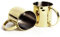 ECHTWERK 2-teiliges Kupferbecher-Set, Bruchsichere Edelstahl-Gläser, Cocktail-Set, Cocktailgläser perfekt für Gin, Vodka, Bier und Kaltgetränke, Geschenkset, Gold-Edition, 1000 ml