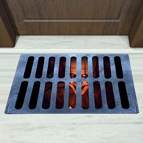 Wangduodu Halloween Door Mat Indoor Outdoor Funny Horror Doormat,Bathroom Nonslip Floor Rug Square Halloween Carpet Anti Slip Entrance Mat Outside (40X60Cm)