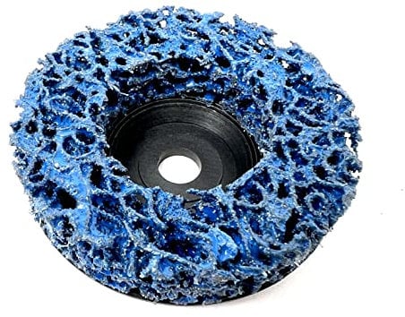 WELLERWERKZEUGE | CSD Scheibe blau Grobreinigungsscheibe Schleifscheibe passend für mini akku Winkelschleifer wie Bosch GWS 12 10,8 76x10mm