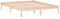 vidaXL Cadre de lit sans Matelas 152x203 cm Bois Massif de pin