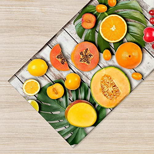Il Gruppone Passione Casa Tappeto Cucina Antiscivolo Made in Italy Passatoia Antimacchia Multiuso Corridoio Soggiorno Lavabile in Lavatrice - 110 Tropicana - 50x100cm