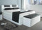 AUKONA Boxspringbett Piano 160x200, Weiß H3, 7 Zonen Taschenfederkern-Matratze, H2 H3 H4, Komfortschaum-Topper, Lieferung und Aufbau kostenlos
