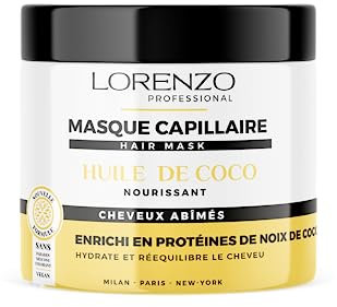 Kokosnuss-Haarmaske (Geschädigtes Haar) 500 ml Lorenzo Professional