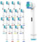 Pack 16 Ricambio Testine Spazzolino Elettrico Compatibili con Oral B Braun - Ricariche Ricarica Spazzolino Elettrico Compatibile con Oral B - Ricambio Testine Spazzolini Elettrici.