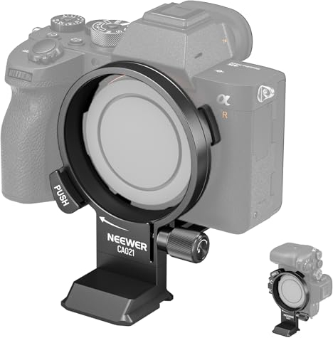 NEEWER Rotatable Collar Mount Plate for Sony Alpha 7R IV 7R V 7 IV 7S III, Fast Horizontal to Vertical Camera Tripod Lens Mount Ring Compatible with DJI RS 2/3 & Arca Quick Release System, CA021
