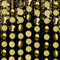 Yuragim Papier Girlande Gold Glitzer Runde Kreis Banner, 4 Stück 4m Glitzer Deko Geburtstag, Hängende Party Dekorationen für 20er Jahre Party Deko Geburtstag Baby Dusche Hochzeit (Gold)