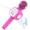 Wireless Microphone,Karaoke Bluetooth Microphone for Boys,Girls and Adults,Karaoke Mic Singing Machine with LED Lights,Android/IOS Smartphone Bluetooth Microphone for Party, Singing, Recording (pink)