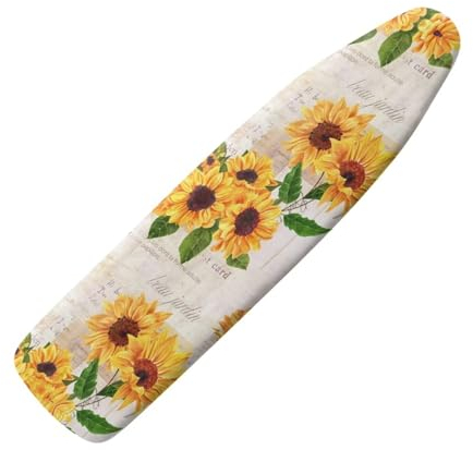 Belidome Sunflower Pattern Iron Board Cover Fits Large Ironing Boards Up To 150 x 55 cm