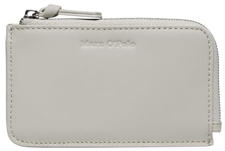 Marc O'Polo Leder Kartenetui Florica Zip Wallet Stone Grey grau