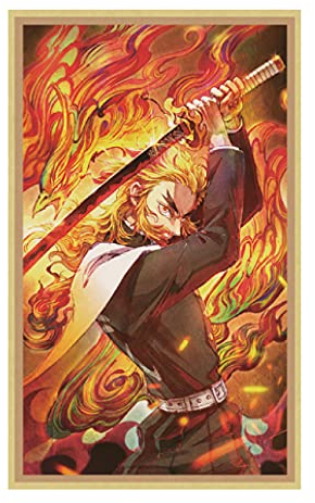 IGHSNZUH Puzzle 1000 Teile Kimetsu No Yaiba Anime Poster Demon Slayer Retro Wandkunst Poster for Erwachsene Kinder Spiele Lernspielzeug
