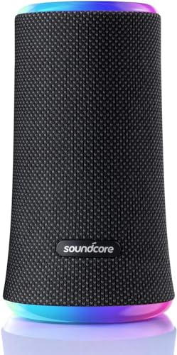 soundcore Glow Enceinte Bluetooth Puissante avec Son 360° de 30W, Lumière Rayonnante Synchronisée, Batterie de 18H, EQ et Spectacle Lumineux Personnalisables, et Étanche IP67 (Reconditionné)