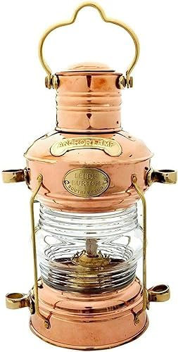 Lámpara de farol para barco, latón, aceite, náutico, marítimo, barco, ancla de luz antigua, cobre