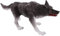 DIKACA Wildtiermodell Wolf-Skulptur pädagogisches Tiermodell Wolf-Statue Kinder Tiermodell Wildtier Dekoration Kinderspielzeug Spielzeuge Wildtiere Handwerk kleines Wolfsmodell Abs Grey