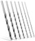 Holzbohrer Set lang Profi 4, 5, 6, 7, 8, 10, 12 mm x 300mm Schlangenbohrer Balkenbohrer Schalungsbohrer Kohlenstoffreich Stahl Holzspiralbohrer Langbohrer Holz Bohrer Set für präzises Holzbohren