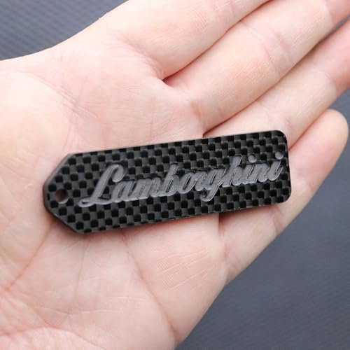 SCMDNOZ Porte Clef Voiture pour Lamborghini Aventador Gallardo Huracan Murcielago Urus, Porte-clés avec Logo pour Hommes et Femmes, Voiture Accessoires,Without Gift Box-Red