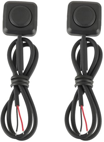 EPLZON 2 Piezas Interruptor Pulsador Momentáneo, Botones Bocina ON/Off 12V-24V Mini Interruptor de Botón para Bocina Automóvil Control Industrial, Experimentos Electrónicos