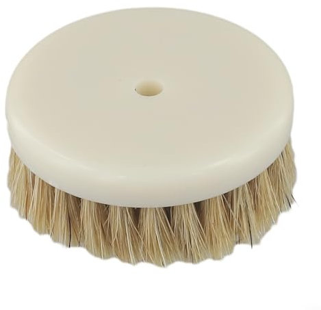Brosse Alimentée par Perceuse Tête en Poils de 60 mm pour Nettoyage de Voiture Tapis Canapé Tissu (marron)