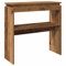 SXJEQOC Kleiner Beistelltisch Beistelltisch Schmal Bartisch Coffee Table - Konsolentisch Altholz-Optik 80x30x80 cm Holzwerkstoff für Küche Vorzimmer Wohnzimmer Flur