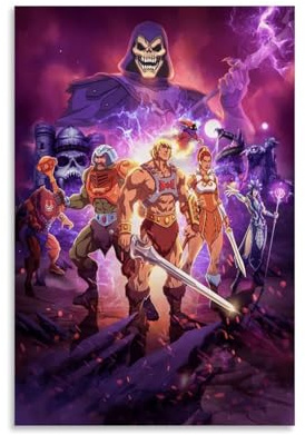 HIMGZXGWQ Anime Masters of The Universe Poster Dekorative Malerei Leinwand Wandkunst Wohnzimmer Poster Schlafzimmer Malerei,Wandkunst Bilddruck Moderne Familienzimmer Dekor 12x18inch(30x45cm)