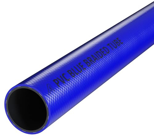 12.5mm (1/2) x 17mm (2/3) Drinking Water Hose Pipe Blue for Caravans Motorhomes Boats and Camping Food-Grade Non-Toxic UV Resistant Flexible PVC 5 Metre