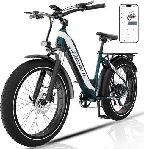 ECORUSH Vélo Électrique, VTT électrique 48V 20Ah, Vitesse Max 25 km/h, Autonomie 80–150 km, Écran LCD, Compatible App & NFC, Velo Electrique pour Homme et Femme