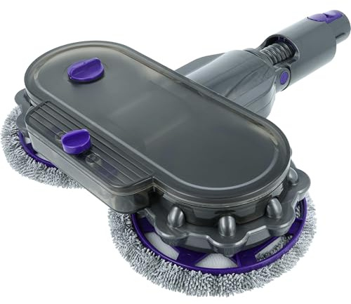 vhbw Electric Mop Attachment compatible with Dyson V8 Absolute, V8 Advanced, V8 Vacuum Cleaner - incl. Water Tank + 2 Mop Pads