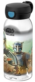 Mepal - Trinkflasche mit Klappdeckel Campus - Deckel springt per Knopfdruck auf - Trinkflasche Kinder Kohlensäure Geeignet - Auslaufsicher und Spülmaschinengeeignet - 600 ml - Star Wars
