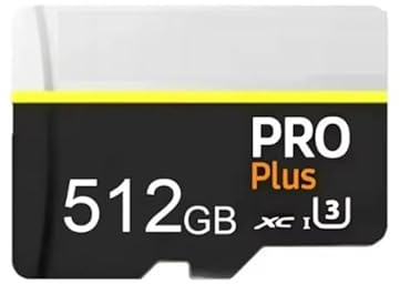 Carte mémoire Micro SD XC 512GB microSD Pro Plus pour Smartphone avec Adaptateur SD - Couleur Noire