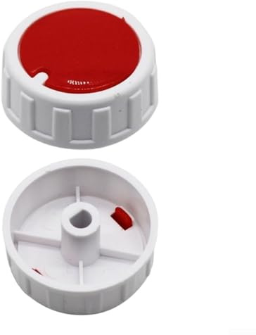 2Pcs Plastic Knob for Electric Fan Heater Timer Switches Twist Control Consistent Performance ABS Replacement Fit Home Appliances Precise Adjustment White(D-shaped)