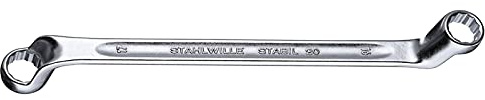 Stahlwille 20 Doppelringschlüssel 8 x 9 mm, 41040809, 20-8X9, Silber