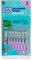 TePe Scovolini interdentali Extra Soft / Spazzolini interdentali ultra morbidi di alta qualità con cappuccio, misura ISO 6 (filo 1,1 mm), lilla, 2 confezioni x 8 pz