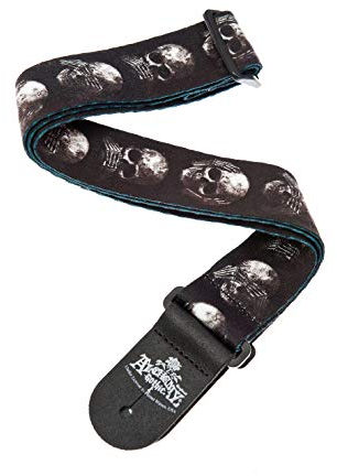 Planet Waves 50AL01 Gewebegurt Nylongewebe Alchemy Gothic Collection Muted Skulls Länge: 1490mm Breite: 50mm