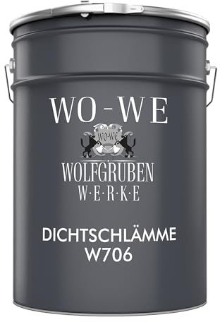 WO-WE 1K Dichtschlämme Balkonabdichtung Abdichtung Bad Terrasse Balkon Dichtungsschlämme Hellgrau - 5KG