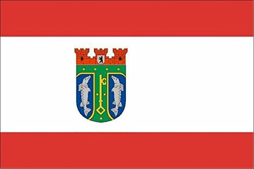 U24 Fahne Flagge Berlin Treptow-Köpenick Bootsflagge Premiumqualität 20 x 30 cm