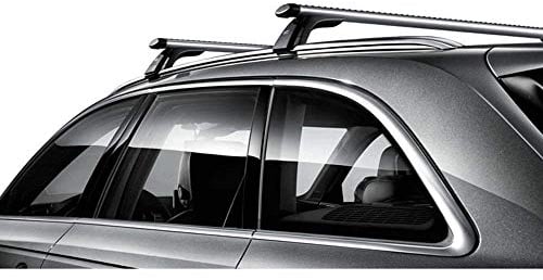 Audi 8W9071151 Dachträger Grundträger Tragstäbe Dachgepäckträger für A4 Avant, Silber/Schwarz