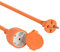 Electraline 101053 - Cable alargador eléctrico para jardín (25 m) color naranja