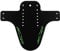 AZONIC | Fahrrad-Schutzblech | Mountainbike Trekking E-Bike BMX MTB | Schützt vor Schlamm und Schmutz, Mit 7 Befestigungslöcher, Aus Polypropylen | Splatter Fender Logo | Schwarz Neon-Grün