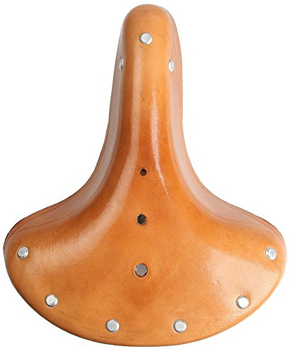 Artensky Fahrradsattel Leder Fahrradsitzbezug Retro Vintage Rennrad MTB Radfahren 26 * 21,5 cm