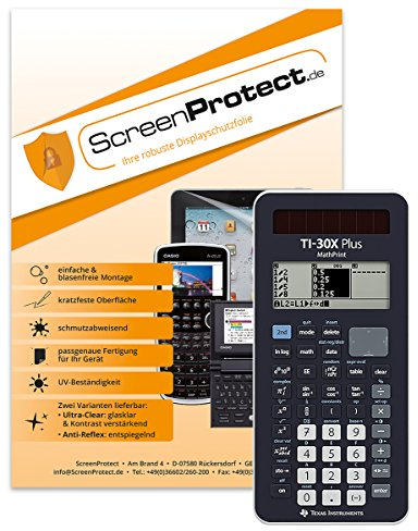 ScreenProtect Displayschutzfolie UltraClear für TI-30 X Plus MP und TI-30 X PRO MP