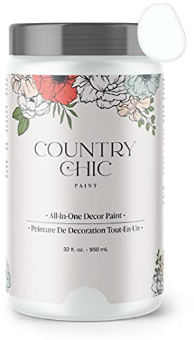 Chalk Style Paint - for Furniture, Home Decor, Crafts - Eco-Friendly - All-in-One - No Wax Needed (Simplicity [White], Quart (32 oz))