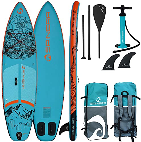 SPINERA SUP Light 9.10-300x77,5x15 cm, aufblasbares Stand Up Paddelboard