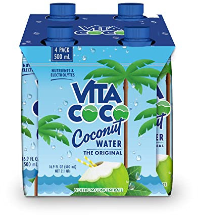 Vita Coco, Kokosnusswasser, 4 ml, 4 Stück