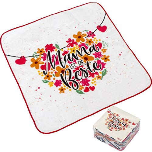 Sheepworld - 46902 - Magic Towel, Mama, Mama ist die Beste, 30cm x 30cm, Baumwolle