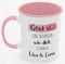 Personalisierte Kaffee-Tasse (Glück ist...) mit eigenen Wunschname. Für die Beste Freundin, Opa, Oma, Mama, Papa. Schönes Geschenk oder kleine Aufmerksamkeit | Muttertag (Beste Freundin #2, Rosa/Rosa)