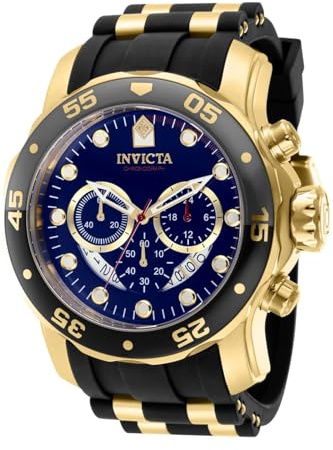 Invicta Pro Diver Orologio da Uomo in acciaio inossidabile con movimento Quarzo - 48mm, Blu/Grigio