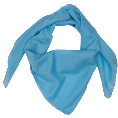 Baumwolltuch Schal Kopftuch Damen Herren Unisex Bandana Halstuch Accessoire Multifunktionstuchviele Atmungsaktiv und Weich Gesichtsschutz für Herbst und Winter Farben 100x100 cm (Hellblau)