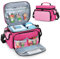 LoDrid Tasche Kompatibel mit Toniebox, Tragetasche für Audioplayer Starter Set mit Griff und Schultergurt, Zubehör Organizer, Rose Rot, Nur Tasche (Patentiertes Design)